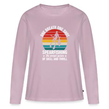 Spearfishing Spearfishing Spearfishing Spearfishing - Women's Premium Organic Long Sleeve Shirt - dusky pink - Front - Julia (174cm)