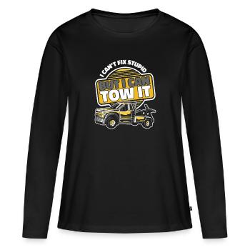 Dépanneuse Dépanneuse - T-shirt manches longues Premium bio Femme - noir - Devant - Julia (174cm)