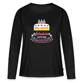 Schusterin Geburtstag Geburtstagsgeschenk Chefin - Frauen Premium Bio Langarmshirt - Schwarz - Vorne - Julia (174cm)