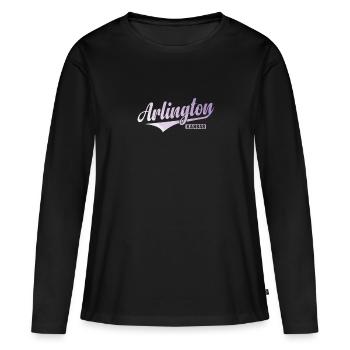 Arlington, une ville du Kansas. - T-shirt manches longues Premium bio Femme - noir - Devant - Julia (174cm)