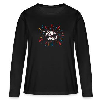 Koelle Alaaf, Cologne Carnival - a cult - Women's Premium Organic Long Sleeve Shirt - black - Front - Julia (174cm)