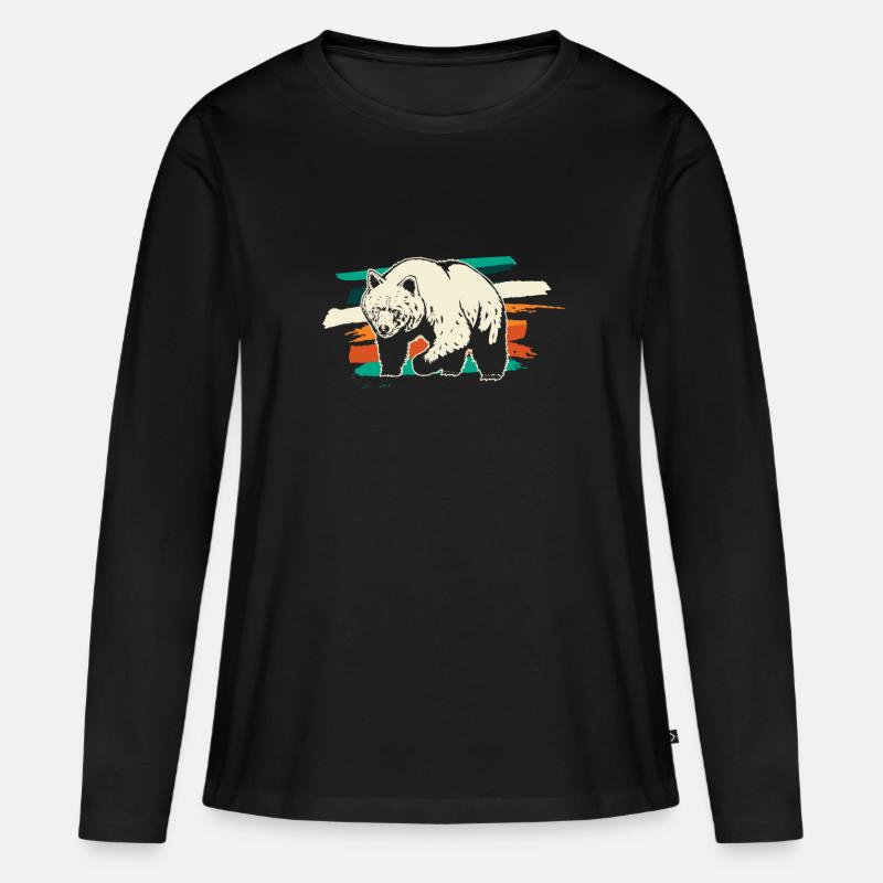Bear bears - Women's Premium Organic Long Sleeve Shirt - black
