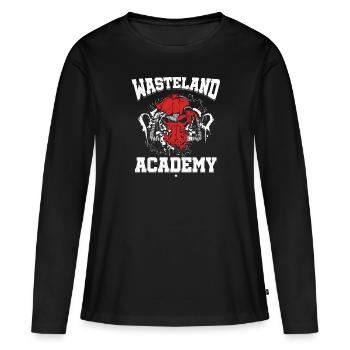 Wasteland Academy Shirt cadeau pour joueur - T-shirt manches longues Premium bio Femme - noir - Devant - Julia (174cm)