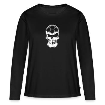 Cadeau d'équipe de la salle de sport crâne - T-shirt manches longues Premium bio Femme - noir - Devant - Julia (174cm)