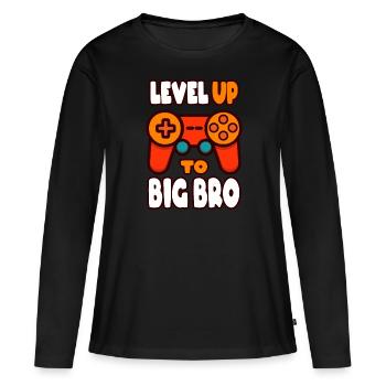Ascended to the big brother - Women's Premium Organic Long Sleeve Shirt - black - Front - Julia (174cm)