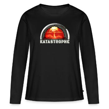 Disaster, atomic bomb, explosion gift idea - Women's Premium Organic Long Sleeve Shirt - black - Front - Julia (174cm)