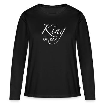 King of Rap - T-shirt manches longues Premium bio Femme - noir - Devant - Julia (174cm)