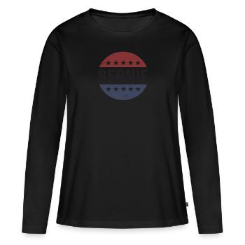 Bernie Sanders Bernie Sanders 2020 - T-shirt manches longues Premium bio Femme - noir - Devant - Julia (174cm)