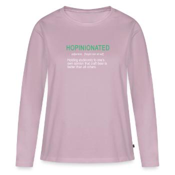 Fantastisches hopinioniertes Design für IPA & Craft Beer - Frauen Premium Bio Langarmshirt - Altrosa - Vorne - Julia (174cm)
