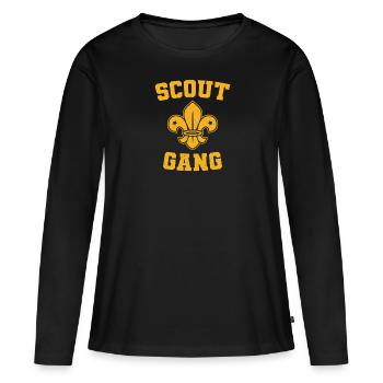 Membre partisan de reconnaissance - T-shirt manches longues Premium bio Femme - noir - Devant - Julia (174cm)