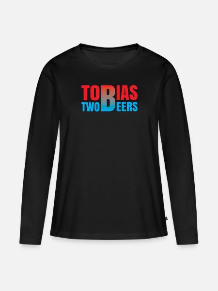 TwoBeers - Frauen Premium Bio Langarmshirt - Schwarz
