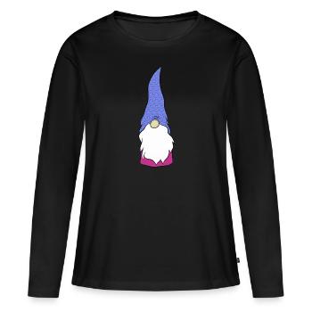 diablotin - T-shirt manches longues Premium bio Femme - noir - Devant - Julia (174cm)