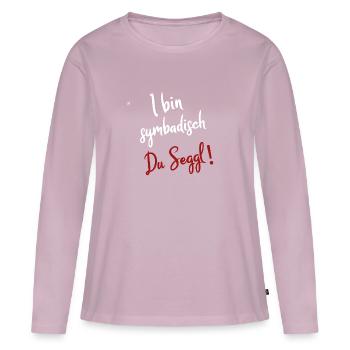 Baden symbadisch Badner lustiger Spruch Dialekt - Frauen Premium Bio Langarmshirt - Altrosa - Vorne - Julia (174cm)