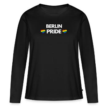 Berlin Pride CSD Berlin - T-shirt manches longues Premium bio Femme - noir - Devant - Julia (174cm)