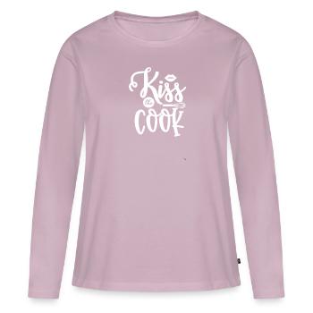 Küchen Sprüche Kochen Backen - Frauen Premium Bio Langarmshirt - Altrosa - Vorne - Julia (174cm)