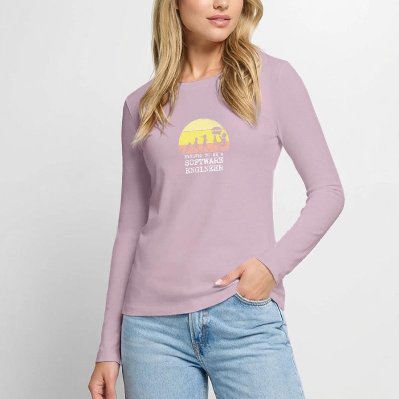 Evolved to be a software engineer Women's Premium Organic Long Sleeve Shirt