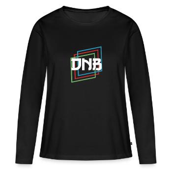 Batterie et basse DNB Rave Festival Raver - T-shirt manches longues Premium bio Femme - noir - Devant - Julia (174cm)