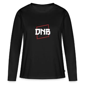 Drum and Bass DNB Rave Festival gift idea - Women's Premium Organic Long Sleeve Shirt - black - Front - Julia (174cm)