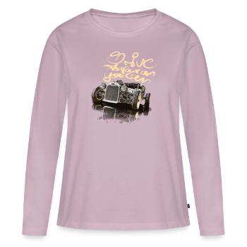 so schnell... hot rod rat-rod auto - Frauen Premium Bio Langarmshirt - Altrosa - Vorne - Julia (174cm)