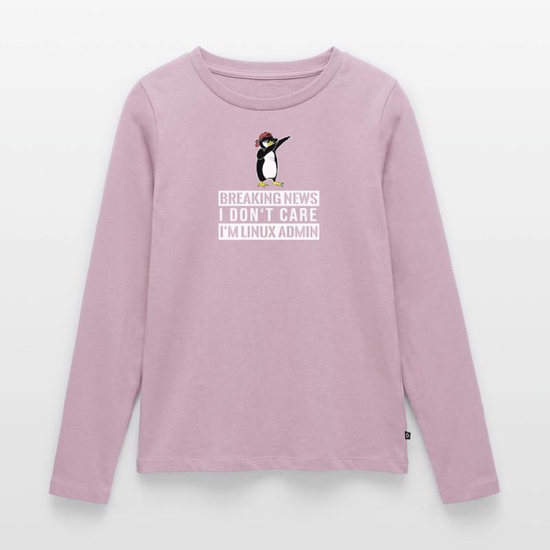 IT nerd Linux Linux penguin geek software engineer Women's Premium Organic Long Sleeve Shirt