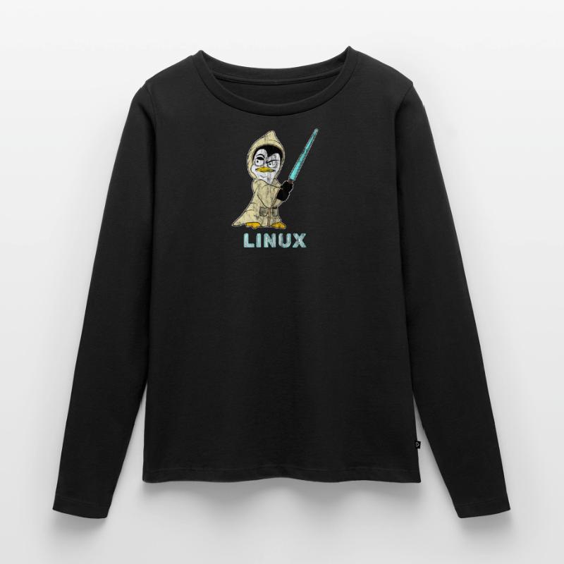 Nerd Linux computer scientist Linux software developer Women's Premium Organic Long Sleeve Shirt