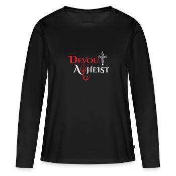 Devout Atheist - Frauen Premium Bio Langarmshirt - Schwarz - Vorne - Julia (174cm)