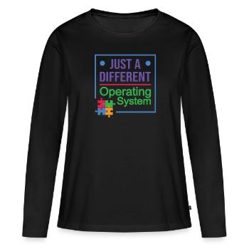 Autism Awareness Support Autistic Patient - Women's Premium Organic Long Sleeve Shirt - black - Front - Julia (174cm)