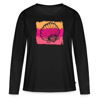shell - Women's Premium Organic Long Sleeve Shirt - black - Front - Julia (174cm)
