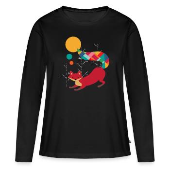 Dream Catcher Fox Indian Studies Indian Indians Dead - Women's Premium Organic Long Sleeve Shirt - black - Front - Julia (174cm)