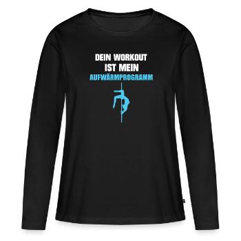 Poledance Stangentanz Stangentänzerin Geschenk - Frauen Premium Bio Langarmshirt - Schwarz - Vorne - Julia (174cm)