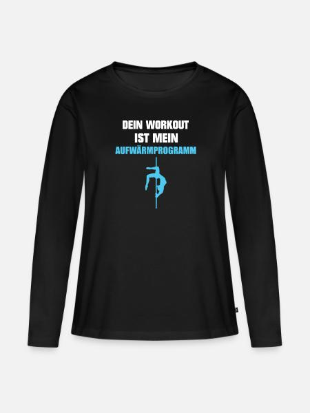 Poledance Stangentanz Stangentänzerin Geschenk - Frauen Premium Bio Langarmshirt - Schwarz