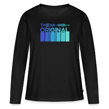 The original partner look dad son daughter - Women's Premium Organic Long Sleeve Shirt - black - Front - Julia (174cm)