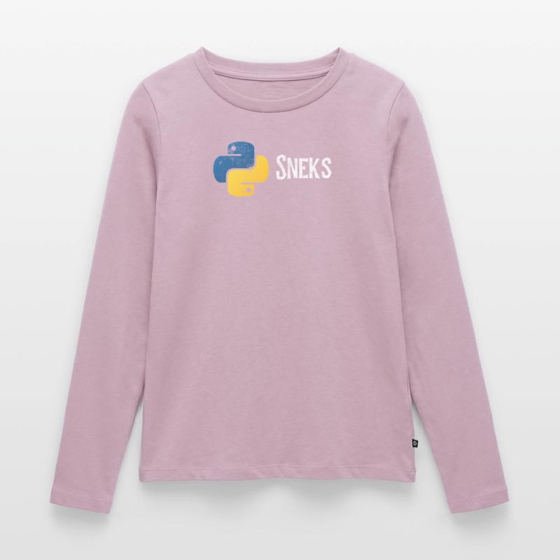 Programmation drôle de programmeur Python en détresse T-shirt manches longues Premium bio Femme