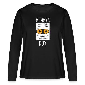 Halloween Zombie Untoter Leiche Kreatur Tot Kostüm - Frauen Premium Bio Langarmshirt - Schwarz - Vorne - Julia (174cm)
