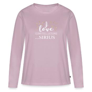 Top Spaß Sirius Constellations Sternenbeobachtung Geschenk - Frauen Premium Bio Langarmshirt - Altrosa - Vorne - Julia (174cm)