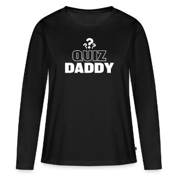 Quiz Papa - Quiz Pub Nacht Geschenk - Frauen Premium Bio Langarmshirt - Schwarz - Vorne - Julia (174cm)