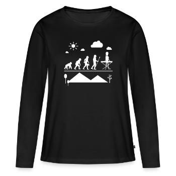 Synthesizer Synthesizer Evolution - Women's Premium Organic Long Sleeve Shirt - black - Front - Julia (174cm)