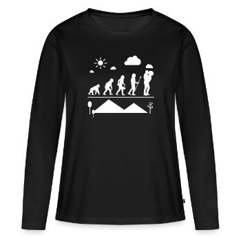 Tuba Tuba Evolution - Women's Premium Organic Long Sleeve Shirt - black - Front - Julia (174cm)