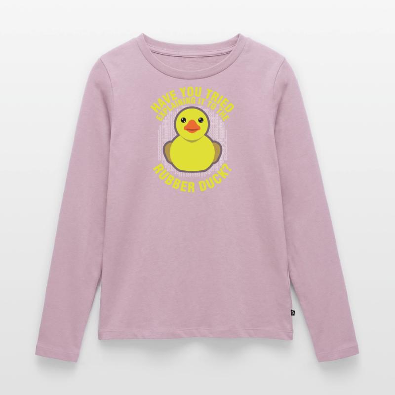 Funny Programming Rubber Duck for Debug Debugger Women's Premium Organic Long Sleeve Shirt