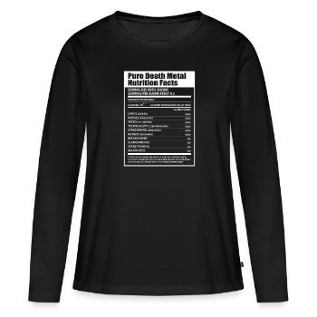Metal Music Heavy Metal Black Metal Death Metal - Frauen Premium Bio Langarmshirt - Schwarz - Vorne - Julia (174cm)
