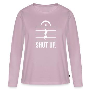 Orchester Blasinstrument Marching Band - Frauen Premium Bio Langarmshirt - Altrosa - Vorne - Julia (174cm)