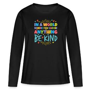 Autisme Autiste Asperger Syndrome Puzzel - T-shirt manches longues Premium bio Femme - noir - Devant - Julia (174cm)