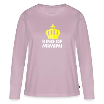 King Of Mimimi Heulsuse Nörgler Ausrede - Frauen Premium Bio Langarmshirt - Altrosa - Vorne - Julia (174cm)