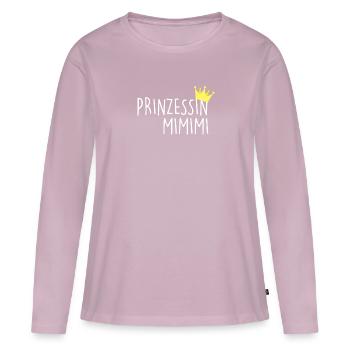 Prinzessin Mimimi Nörgeln Beschweren Heulsuse - Frauen Premium Bio Langarmshirt - Altrosa - Vorne - Julia (174cm)