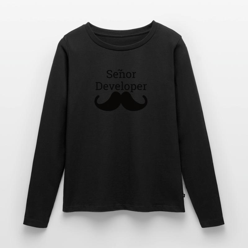 « Senor Developer, Senior Developer » | Programmeurs T-shirt manches longues Premium bio Femme