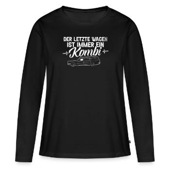 La dernière voiture toujours une voiture Undertaker break - T-shirt manches longues Premium bio Femme - noir - Devant - Julia (174cm)