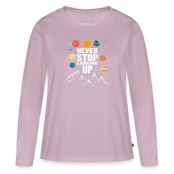 Astronomy funny for nerdy astronomers with - Women's Premium Organic Long Sleeve Shirt - dusky pink - Front - Julia (174cm)