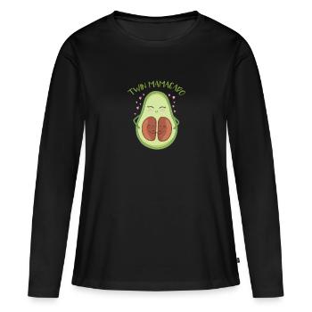 Twin mamacado - Women's Premium Organic Long Sleeve Shirt - black - Front - Julia (174cm)