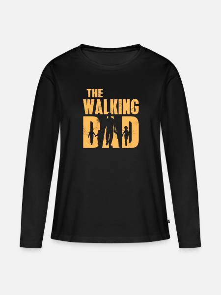 The walking dad - Women's Premium Organic Long Sleeve Shirt - black