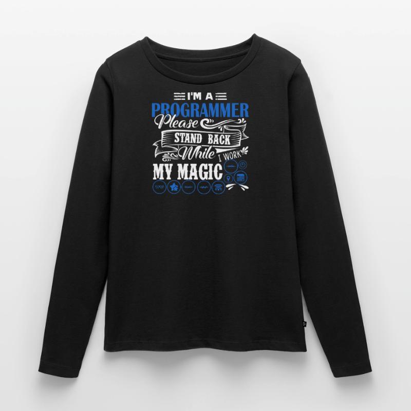 Programmierer Ich bin ein Programmierer Frauen Premium Bio Langarmshirt